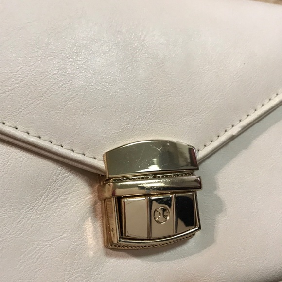 FOREVER 21 CREAM BUCKLE CLUTCH/ WALLET - Picture 3 of 7